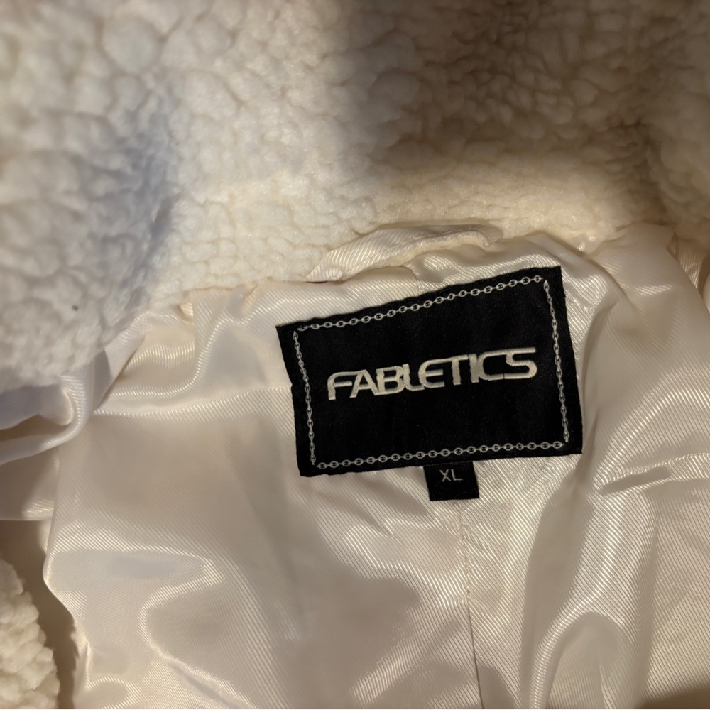 Fabletics off-white teddy coat - Picture 4 of 5